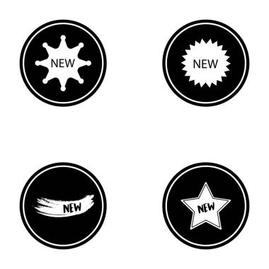 Yeni simge vektör şablonu çizim logosu tasarımı