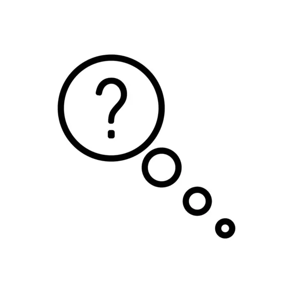 Σχεδιασμός Λογότυπου Εικονογράφησης Διανύσματος Εικονιδίου Ερώτησης — Διανυσματικό Αρχείο