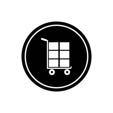 kargo simgesi vektör şablonu çizim logosu tasarımı