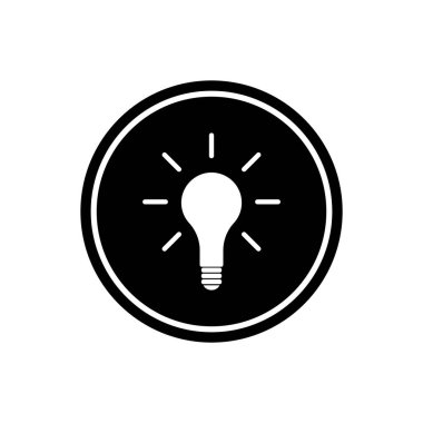 Fikir simgesi vektör şablonu çizim logosu tasarımı