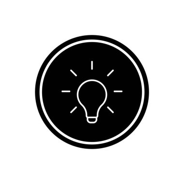 Fikir simgesi vektör şablonu çizim logosu tasarımı