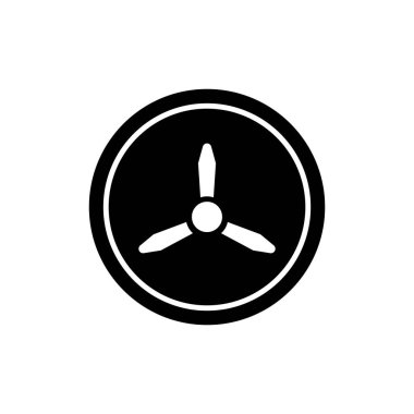 Pervane simgesi vektör şablonu çizim logosu tasarımı