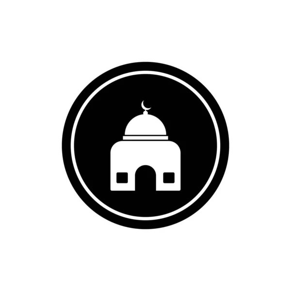 Значок Мечеті Векторна Ілюстрація Шаблону Дизайн Логотипу — стоковий вектор