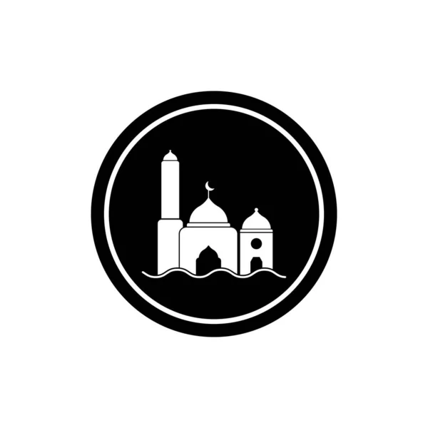 Mosque Icon Vector Template Illustration Logo Design — Stock Vector