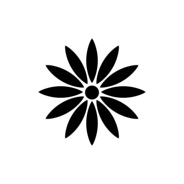 çiçek simgesi vektör şablonu illüstrasyon logo tasarımı