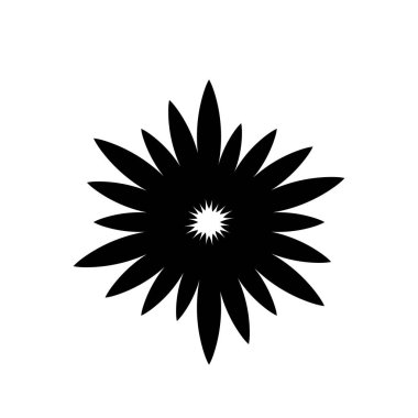 çiçek simgesi vektör şablonu illüstrasyon logo tasarımı