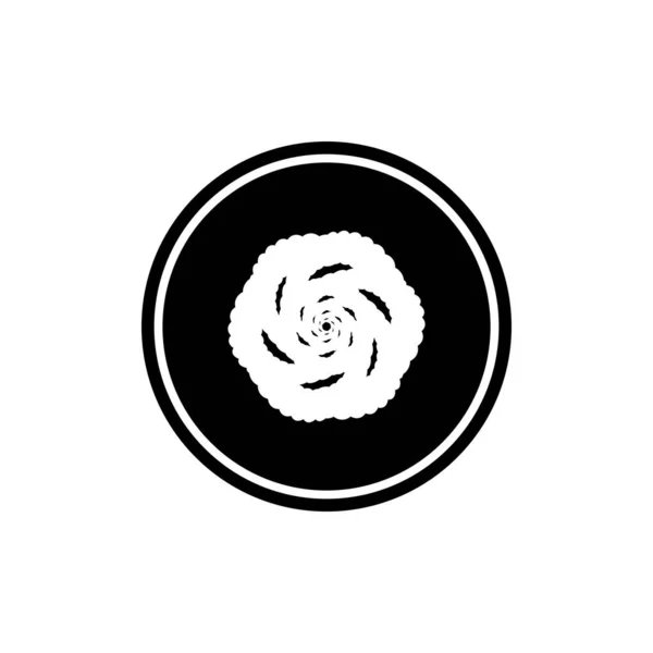 100 Cotton Web Black Icon Design Natural Fiber Sign Vector