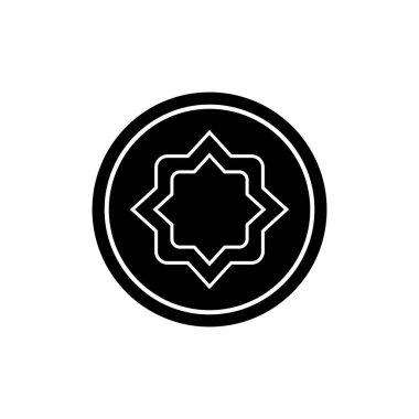İslami simge vektör şablonu çizim logosu tasarımı