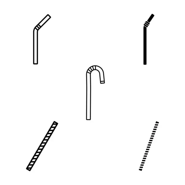 Stroh Symbol Vektor Vorlage Illustration Logo Design — Stockvektor