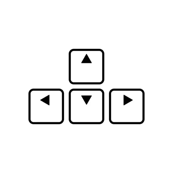Дизайн Логотипа Иконки Вектора Кнопки Клавиатуры — стоковый вектор