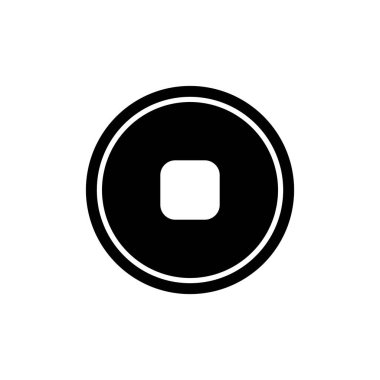 Klavye düğmesi ikon vektör şablon çizim logo tasarımı