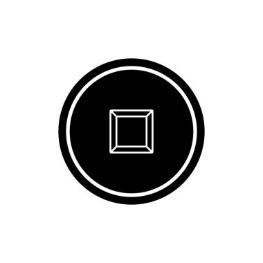 Klavye düğmesi ikon vektör şablon çizim logo tasarımı