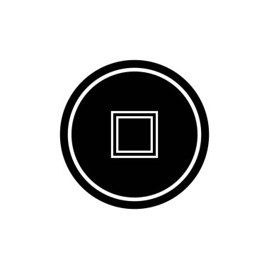 Klavye düğmesi ikon vektör şablon çizim logo tasarımı