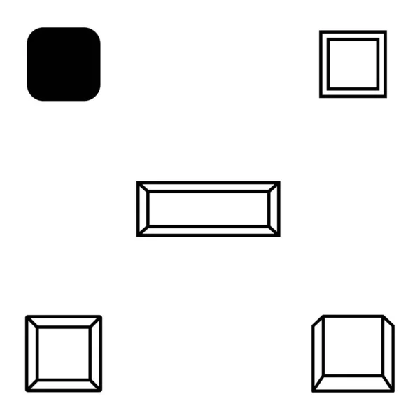 Clavier Icône Vectoriel Modèle Illustration Logo Design — Image vectorielle