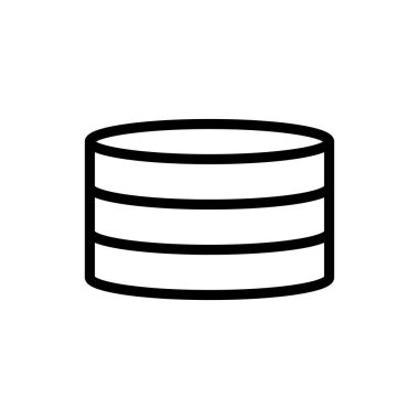 veritabanı simgesi vektör örnekleme logo tasarımı