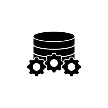 veritabanı simgesi vektör örnekleme logo tasarımı