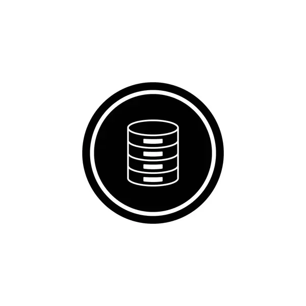 Значок Бази Даних Векторний Шаблон Ілюстрація Дизайну Логотипу — стоковий вектор