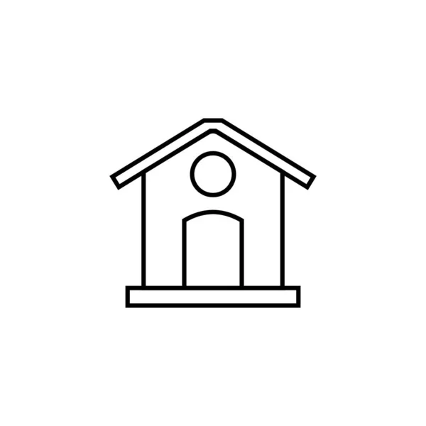 Icône Bâtiment Vectoriel Modèle Illustration Logo Conception — Image vectorielle