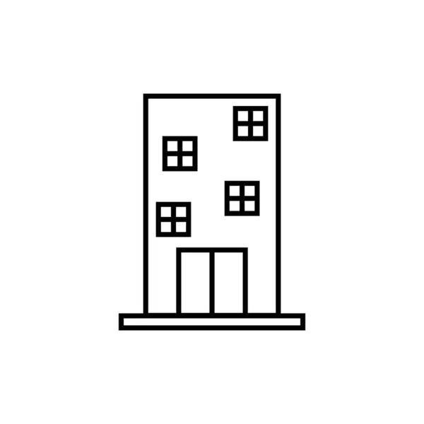 Ikona Budynek Wektor Szablon Ilustracja Logo Projekt — Wektor stockowy