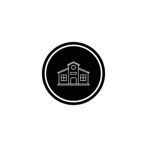 Icona Costruzione Modello Vettoriale Illustrazione Logo Design — Vettoriale Stock