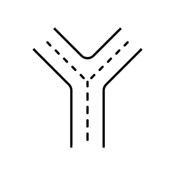 Közúti Ikon Vektor Sablon Illusztráció Logó Tervezés — Stock Vector