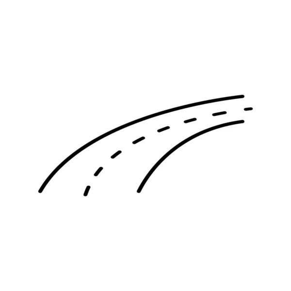 Yol Simgesi Vektör Şablonu Illüstrasyon Logo Tasarımı — Stok Vektör