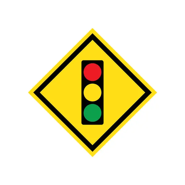 Verkehrszeichen Symbol Vektor Vorlage Illustration Logo Design — Stockvektor