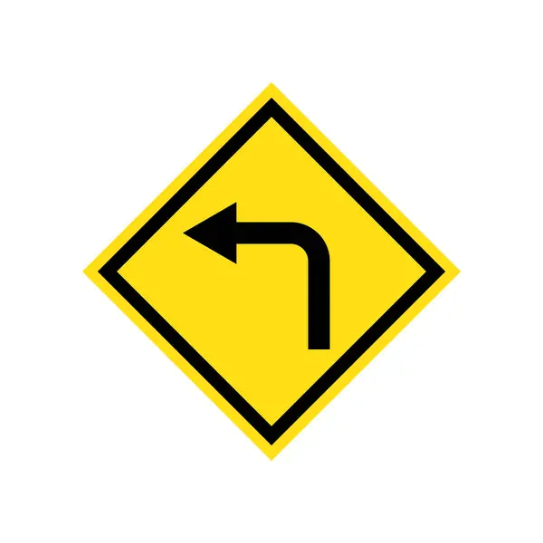 道路標識アイコンベクトルテンプレートイラストロゴデザイン — ストックベクタ