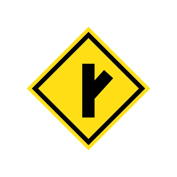 Road Sign Icon Vector Template Illustration Logo Design — Stock Vector