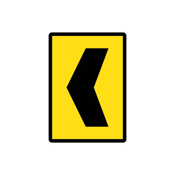 Road Sign Icon Vector Template Illustration Logo Design — Stock Vector