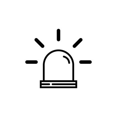 Polis simgesi vektör şablonu illüstrasyon logo tasarımı