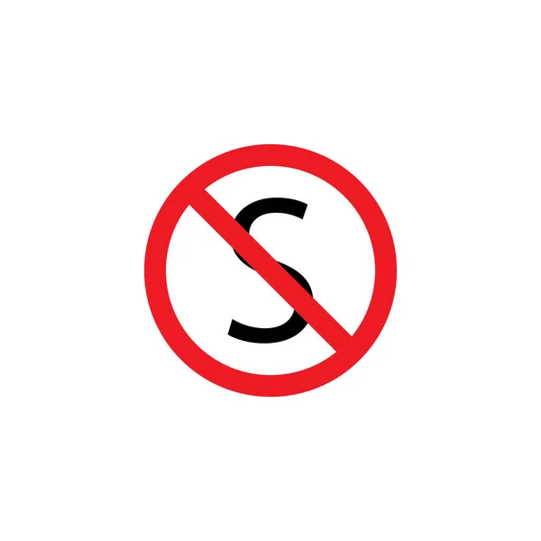 Znak Drogowy Ikona Wektor Szablon Ilustracja Logo Projekt — Wektor stockowy