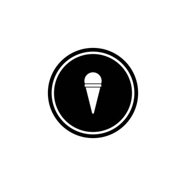 plaj simgesi vektör şablonu illüstrasyon logo tasarımı