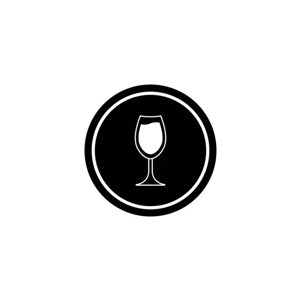 Glas Symbol Vektor Vorlage Illustration Logo Design — Stockvektor