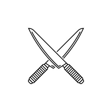 bıçak simgesi vektör şablonu illüstrasyon logo tasarımı