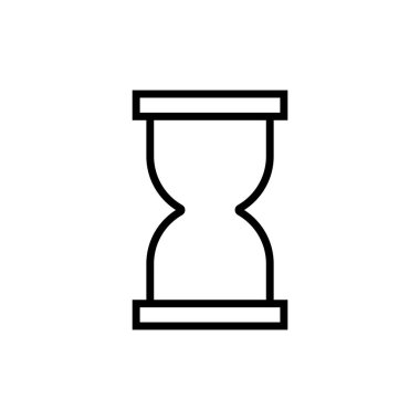 kum saati simgesi vektör şablonu çizim logosu tasarımı