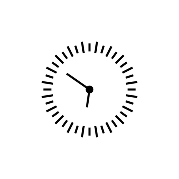 Duvar Saat Simgesi Vektör Şablonu Logo Tasarımı Stok Illüstrasyon