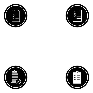 kontrol listesi simge vektör şablonu logo tasarımı