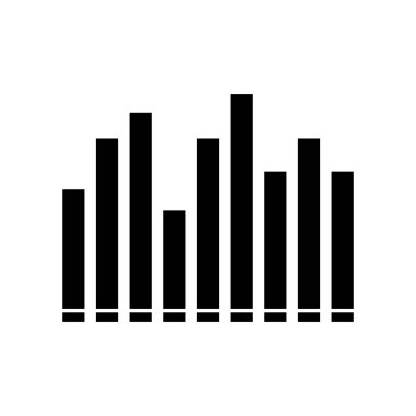 müzik eşitleyici simge vektör şablonu illüstrasyon logo tasarımı