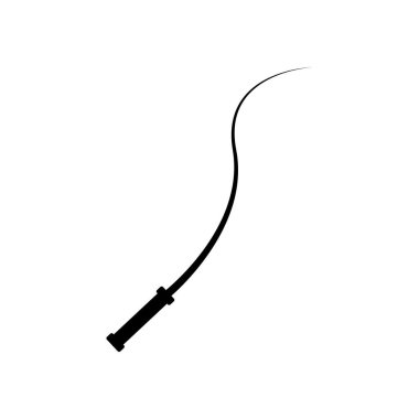 Kamçı simgesi vektör şablonu illüstrasyon logo tasarımı