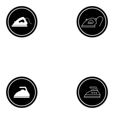 Demir ikon vektör şablonu illüstrasyon logo tasarımı