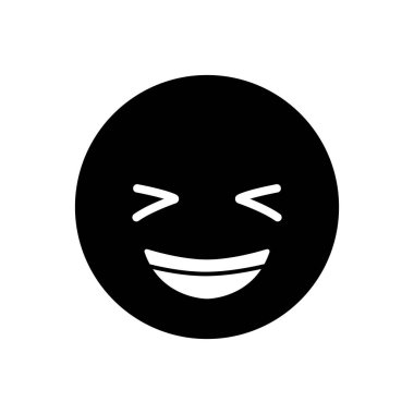 emoji simgesi vektör şablonu illüstrasyon logo tasarımı