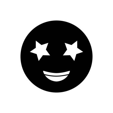 emoji simgesi vektör şablonu illüstrasyon logo tasarımı