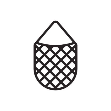 balık ağı ikon vektör şablonu çizim logosu tasarımı