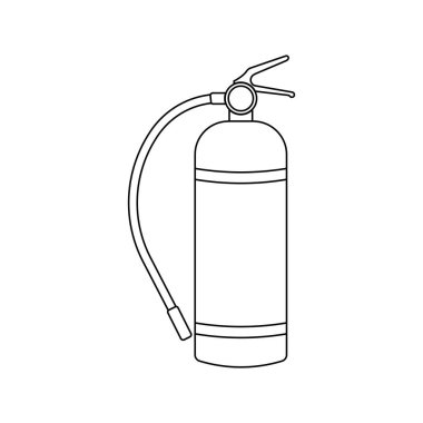 yangın söndürücü ikon vektör şablonu illüstrasyon logosu tasarımı