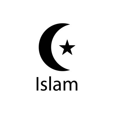 İslam dini sembol vektör şablonu illüstrasyon logosu tasarımı