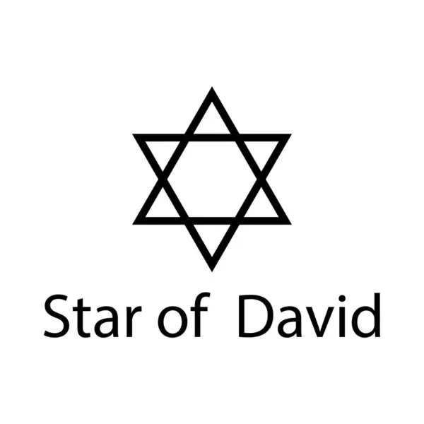 Star of David religious symbol icon vector template illustration logo design