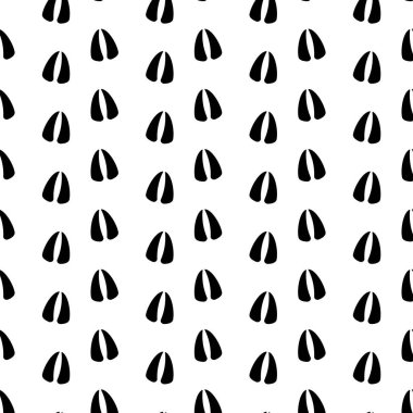 İnek ayak izi ikonu vektör şablonu çizim logosu tasarımı