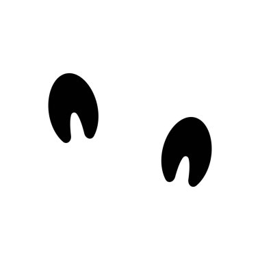 at ayak izi ikonu vektör şablonu logo tasarımı