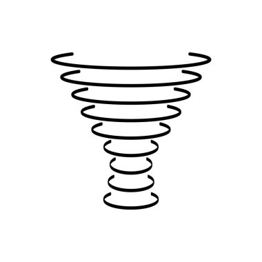 Tornado simgesi vektör örnekleme logo tasarımı